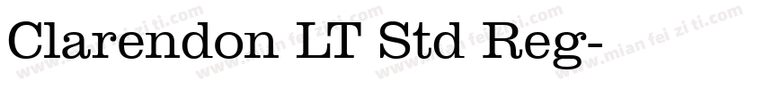 Clarendon LT Std Reg字体转换